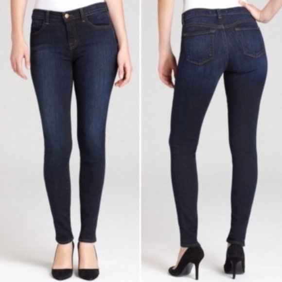 J Brand Denim - J Brand Super Skinny Jeans Palisade Dark Wash